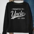 Promoted To Uncle Est 2024 Father's Day To New Dad Sweatshirt Gifts for Old Women