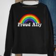 Proud Ally Lgbtq Lesbian Gay Bisexual Trans Pan Queer Gift Sweatshirt Gifts for Old Women