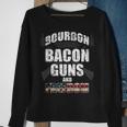 Proud Bourbon Bacon Guns Freedom Independence Day Sweatshirt Gifts for Old Women