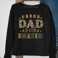 Proud Dad Of A Few Dumbass Kids Happy Vintage Fathers Day Sweatshirt Gifts for Old Women