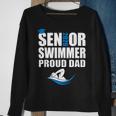 Proud Dad Senior Swimmer Class Of 2020 Swim Team Sport Sweatshirt Gifts for Old Women