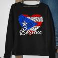 Puerto Rican Hispanic Heritage Boricua Puerto Rico Heart Sweatshirt Gifts for Old Women