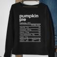 Pumpkin Pie Nutrition Facts Matching Thanksgiving Sweatshirt Gifts for Old Women