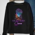 Purple Sagittarius Queen African American November December Sweatshirt Gifts for Old Women