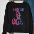 I Put The Bi In Bitch Bisexual Pride Flag Quote Sweatshirt Gifts for Old Women