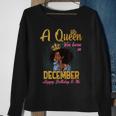 A Queen Was Born In December Happy Birthday To Me Sweatshirt Gifts for Old Women