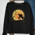 Ragdoll Cat Scary And Moon Funny Kitty Halloween Costume Sweatshirt Gifts for Old Women