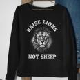 Raise Lions Not Sheep American Patriot Mens Patriotic Lion Sweatshirt Gifts for Old Women