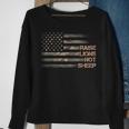 Raise Lions Not Sheep Patriotic Lion American Flag Patriot Sweatshirt Gifts for Old Women