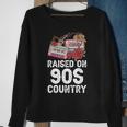 Raised On 90S Country Music Retro Farm Cowgirl Sweatshirt Gifts for Old Women