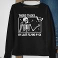 There It Goes My Last Flying F Skeletons Halloween Sweatshirt Gifts for Old Women