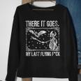 There It Goes My Last Flying Funny Halloween Skeleton Bat Funny Halloween Funny Gifts Sweatshirt Gifts for Old Women