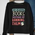 Read Banned Books Bookworm Book Lover Bibliophile Sweatshirt Gifts for Old Women