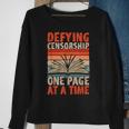 Read Banned Books Defying Censorship Banned Books Sweatshirt Gifts for Old Women