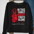 Red Ribbon Survivor Congestive Heart Failure Awareness Sweatshirt Gifts for Old Women