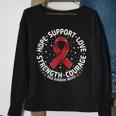 Red Ribbon Week 2023 Hope Love Support Red Ribbon Week Sweatshirt Gifts for Old Women