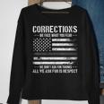 Respect Correctional Officer Proud Corrections Officer Sweatshirt Gifts for Old Women