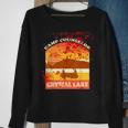Retro Camp Counselor Crystal Lake With Blood Stains Counselor Sweatshirt Gifts for Old Women