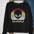 Retro Ew People With Alien Vintage Alien Sweatshirt Gifts for Old Women