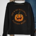 Retro Halloween Pajama Happy Jack O Lantern Pumpkin Sweatshirt Gifts for Old Women