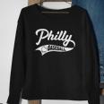 Retro Philadelphia Baseball Vintage Philly Swoosh Funny Baseball Funny Gifts Sweatshirt Gifts for Old Women