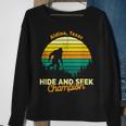 Retro Sasquatch Aldine Texas Bigfoot State Souvenir Sweatshirt Gifts for Old Women