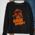 Retro Space Cowboy Cowgirl Rodeo Horse Astronaut Western Sweatshirt Gifts for Old Women