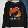 Retro Vintage Raise Lions Not Sheep Patriot Party Sweatshirt Gifts for Old Women