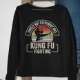 Retro Vintage Surely Not Everybody Was Kung Fu Fighting Sweatshirt Gifts for Old Women