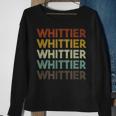 Retro Whittier California Sweatshirt Gifts for Old Women
