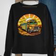 Retro Yellow School Bus Cool Professional Driver Student Sweatshirt Gifts for Old Women