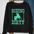 Riding Dirty Barrel Racing Rodeo Cowgirl Barrel Racer Sweatshirt Gifts for Old Women