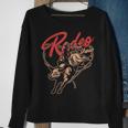 Rodeo Show Bull Riding Horse Rider Cowboy Cowgirl Western Sweatshirt Gifts for Old Women