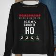 Santas Favorite Ho Ugly Christmas Sweater Sweatshirt Gifts for Old Women