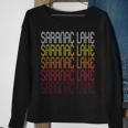 Saranac Lake Ny Vintage Style New York Sweatshirt Gifts for Old Women