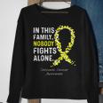 Sarcoma Cancer Awareness In This Family Nobody Fights Alone Sweatshirt Gifts for Old Women