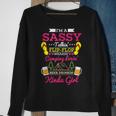 Sassy Flip Flop Camping Beer Drinking Girl Funny Summer Camp Sweatshirt Gifts for Old Women