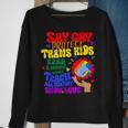 Say Gay Protect Trans Kids Read Banned Books Men Lgbt Pride Sweatshirt Gifts for Old Women