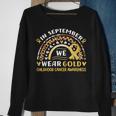In September We Wear Gold Childhood Cancer Awareness Sweatshirt Gifts for Old Women