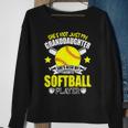 Shes Also My Favorite Softball Fathers Day Sweatshirt Gifts for Old Women