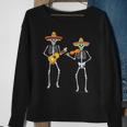 Skeleton Sombreros Guitar Fiesta Cinco De Mayo Mexican Party Sweatshirt Gifts for Old Women