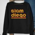 Slam Diego Funny Baseball Standard Baseball Funny Gifts Sweatshirt Gifts for Old Women
