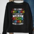 So Long First Grade 2Nd Grade Here I Come Graduation Kids Sweatshirt Gifts for Old Women