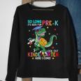 So Long Pre-K Kindergarten Here I Come Dinosaur Graduation Sweatshirt Gifts for Old Women