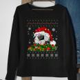 Soccer Ugly Sweater Christmas Pajama Lights Sport Lover Sweatshirt Gifts for Old Women