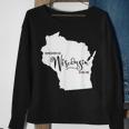 Somebody In Wisconsin Loves Me Sweatshirt Gifts for Old Women