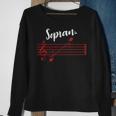 Soprano Singer Soprano Choir Singer Musical Singer Sweatshirt Gifts for Old Women