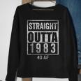 Straight Outta 1983 40 Af 40 Years 40Th Birthday Funny Gag Sweatshirt Gifts for Old Women