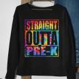 Straight Outta Prek Class Of 2023 Graduation Tie Dye Gift Sweatshirt Gifts for Old Women