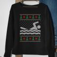 Swimming Ugly Christmas Sweater Sweatshirt Gifts for Old Women